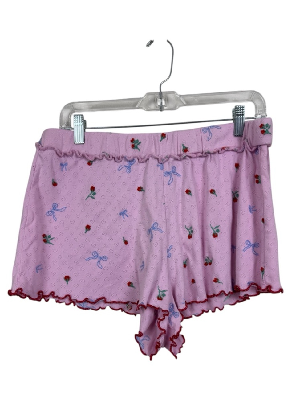 Urban Outfitters Primrose Bow Pink Micro Shorts sz L